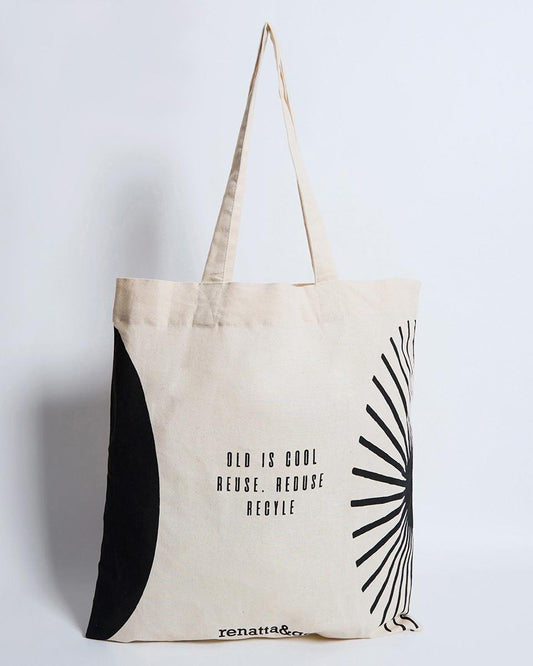 Sun and Moon Tote Ecru